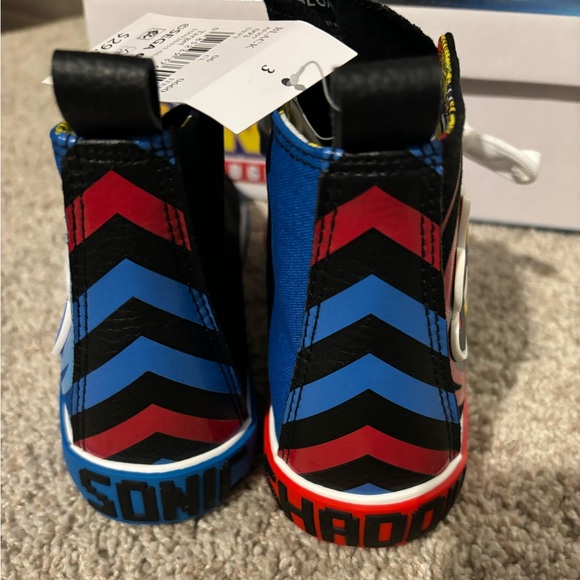 Kids' Sonic High-Top Sneakers - Black sz3 - Picture 4 of 8